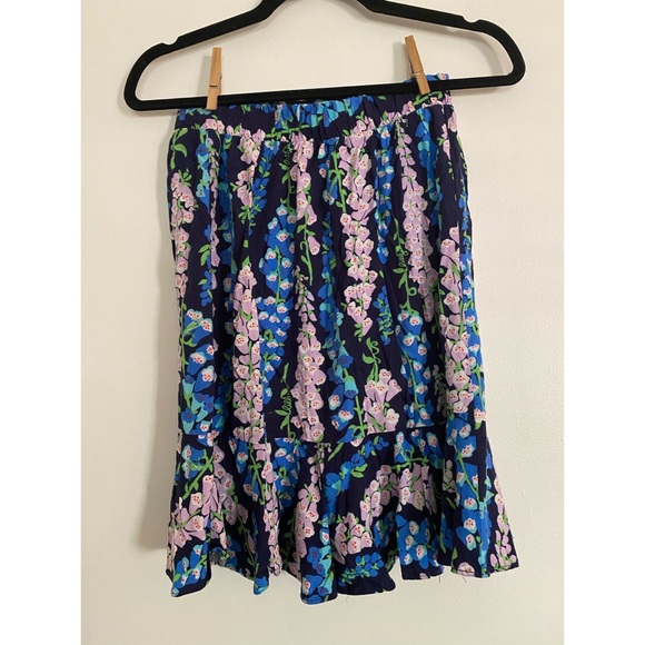 Lilly Peplum Ruffle Skirt with floral print - Picture 2 of 4